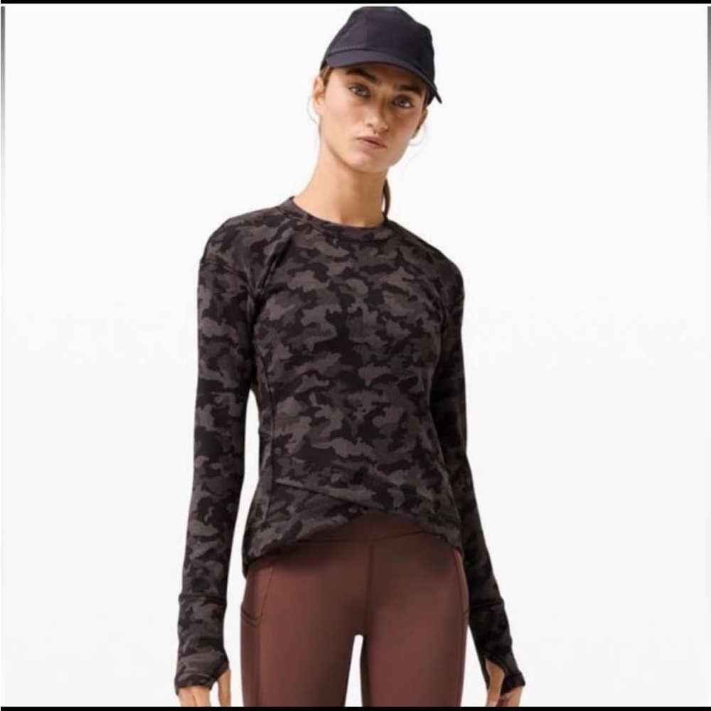 Lululemon Camouflage Long Sleeve Top